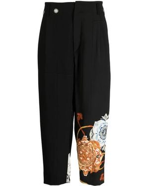 Children of the discordance Cropped-Hose Mit Tapered-Bein - Schwarz