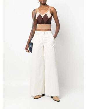 Ballantyne Pantalones Anchos - Blanco