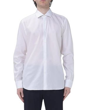 Brooksfield Long-Sleeve Cotton Shirt - White