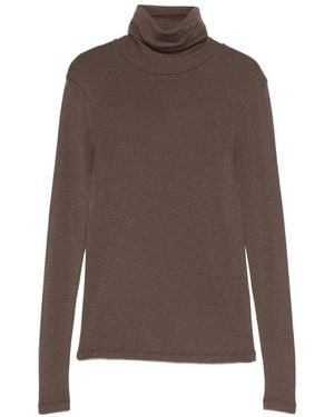 Rohe Maglione A Collo Alto - Marrone