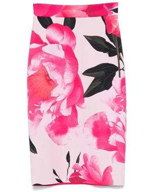 La Petite Robe Di Chiara Boni Midi-Jurk Met Bloemenprint - Roze