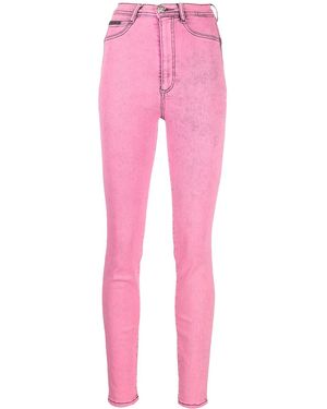Philipp Plein Super High Waist Jeggings - Pink