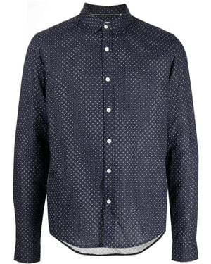 Private Stock The Vital Polka-Dot Print Shirt - Blue