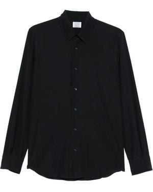 Mazzarelli Long-Sleeve Button-Up Shirt - Black