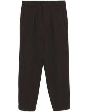 Giorgio Armani Gerippte Hose - Schwarz