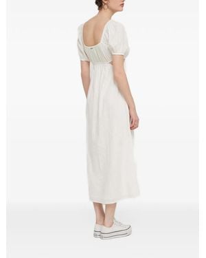 Billabong Square-Neck Cutout Midi Dress - White