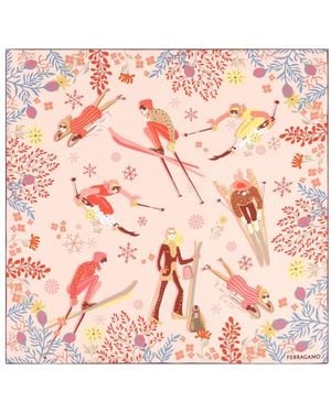 Ferragamo Silk Scarf - Pink