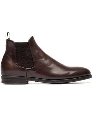 Officine Creative Vanderbilt Caou 012 Leather Chelsea Boots - Brown