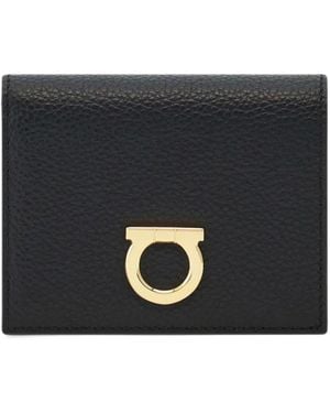 Ferragamo Gancini Compact Wallet - Black
