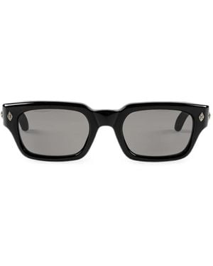 Chrome Hearts Rectangle-Frame Sunglasses - Gray