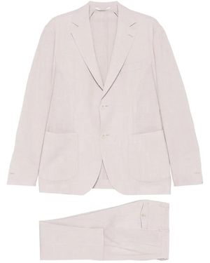 Eleventy Single-Breasted Suit - White