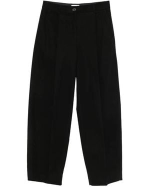 TOTEME Wide-Leg-Hose Mit Bundfalten - Schwarz