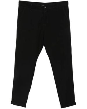 Imperial Pantalon Évasé À Boutonnière - Black