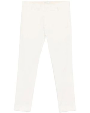 Entre Amis Senna Belt-Loop Trousers - White