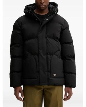 Dickies Hooded-Neckline Padded Jacket - Black