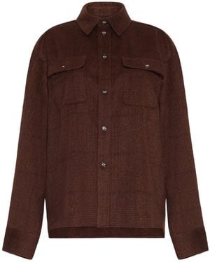 Adam Lippes Dorset Checked Shirt - Brown