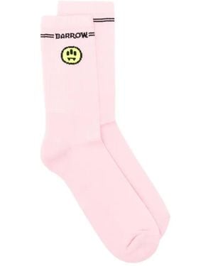 Barrow Logo-Detail Socks - Pink