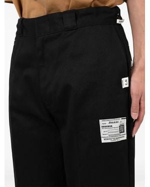 Maison Mihara Yasuhiro Label-Detail Trousers - Black