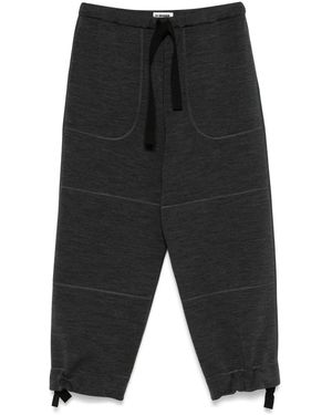 Jil Sander Mélange-Effect Trousers - Grey