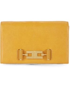 Elisabetta Franchi Shoulder Bag With Groumette Chain - Orange