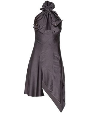 Coperni Asymmetrisches Minikleid Mit Neckholder - Lila