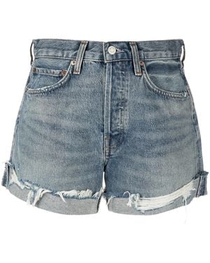 Agolde Shorts Denim Parker - Blu