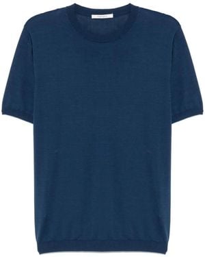 Kangra ファインリブ Tシャツ - ブルー