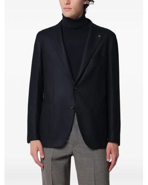 Tagliatore Montecarlo Single-Breasted Blazer - Blue
