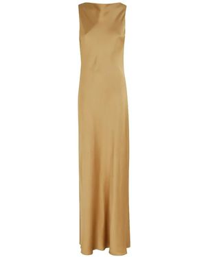 Antonelli Cowl Neck Maxi Dress - Natural