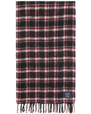 Zadig & Voltaire Joan Tartan Fringed Scarf - White