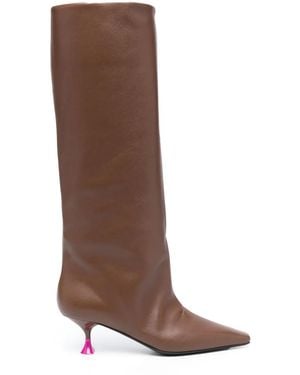 3Juin 55Mm Knee-Length Leather Boots - Brown