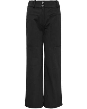 Club21 Collection Adele Wide-Leg Trousers - Black
