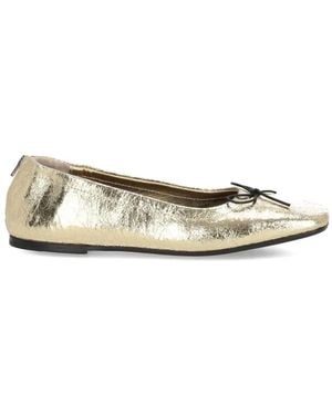 Golden Goose Amy Wrinkled Ballet Flats - Natural