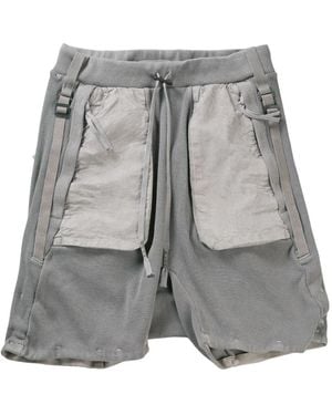 Boris Bidjan Saberi Layered Shorts - Grey
