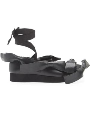 Comme des Garçons X Phileo Bow-Detail Ballet Flats - White