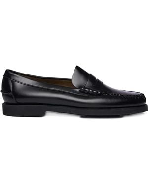 Sebago Dan Po Lt Leather Loafers - Black