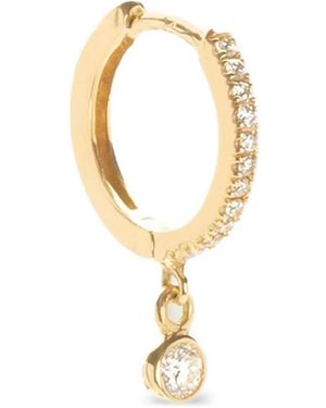 We by WHITEbIRD Ada Diamond Hoop Earring - Metallic