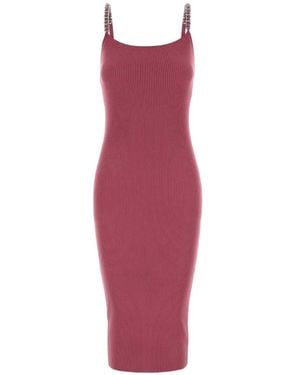 MICHAEL Michael Kors Chain-Strap Midi Dress - Red