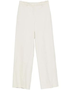 JOSEPH Mitae Cotton-Twill Tailored Trousers - White