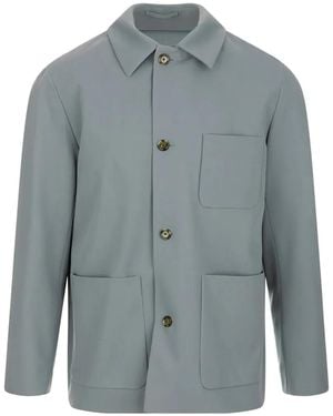 Lardini Chaqueta Con Bolsillos De Parche - Azul