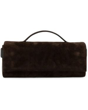 Brunello Cucinelli Essence Suede Tote Bag - Brown