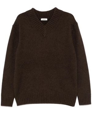 Sandro チャンキーニット セーター - ブラウン