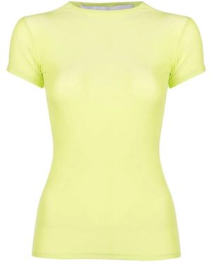 Gloria Coelho T-Shirt Aderente - Giallo