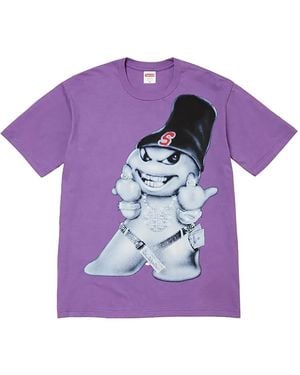 Supreme Snowman Graphic T-Shirt - Purple