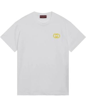 Gucci T-Shirt Met Gg-Logo - Wit