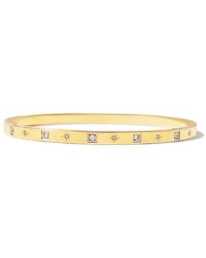 Hzmer Jewelry Rhinestone-Embellished Bangle - Natural