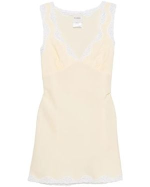 Posse Tabitha Lace-Trim Mini Dress - White