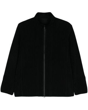 Homme Plissé Issey Miyake Cargo Plissé Jacket - Black