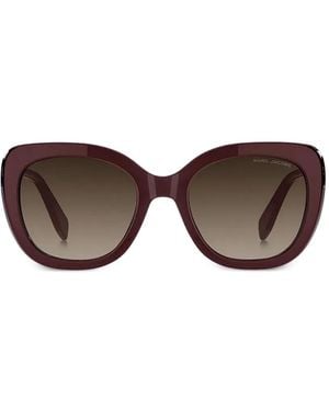 Marc Jacobs オーバルフレーム サングラス - ブラウン