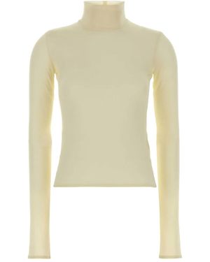 Jil Sander Turtleneck Long-Sleeve Top - Natural